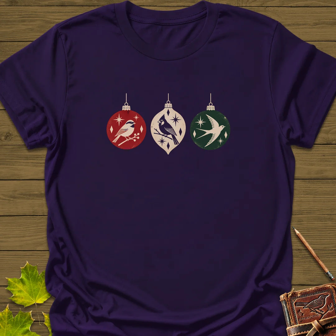 Ornament Flock T-Shirt in Purple