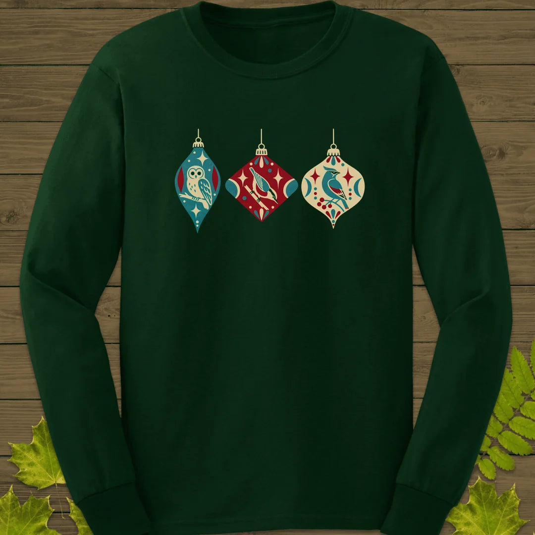 Ornament Trio Long Sleeve in Forest Green