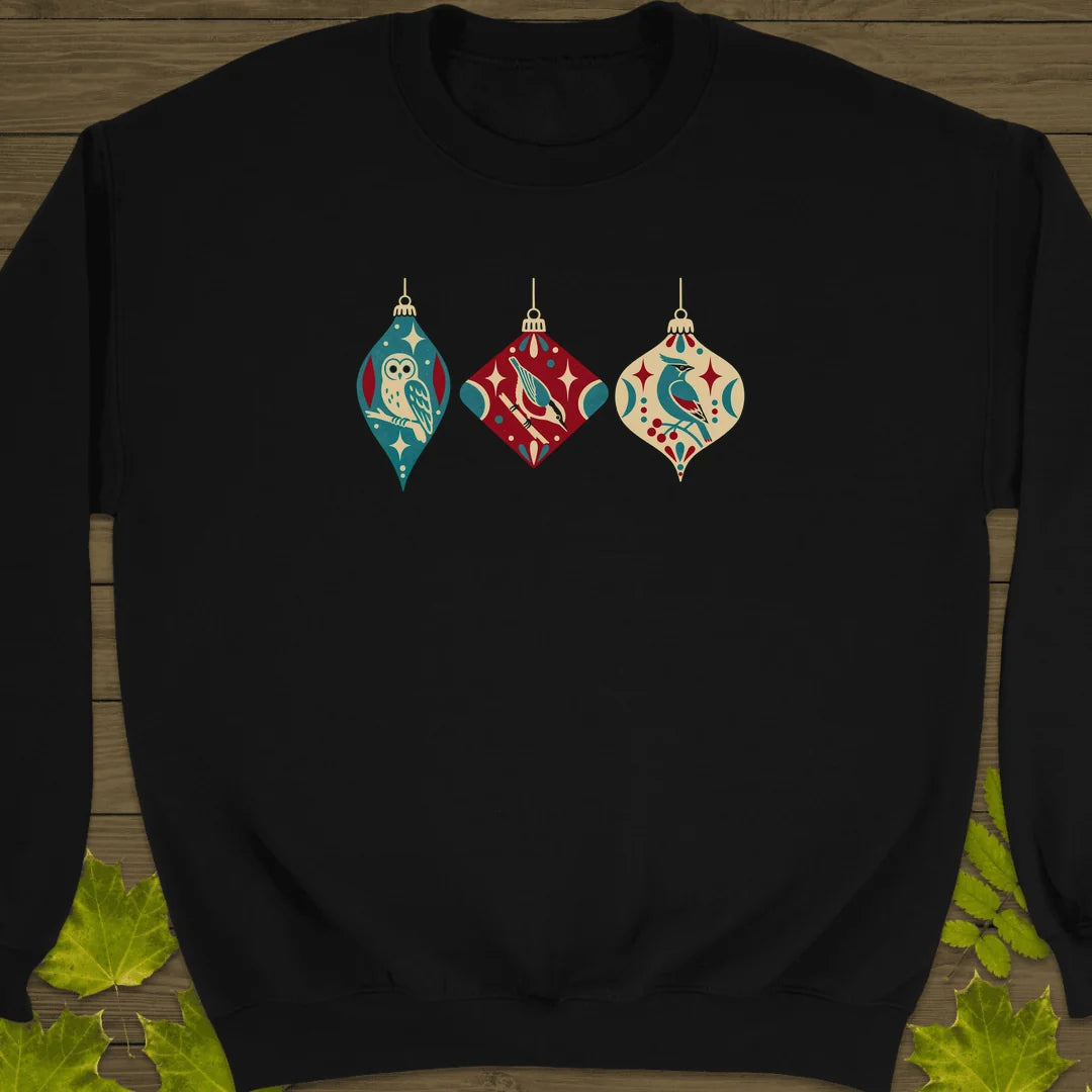 Ornament Trio Sweatshirt in Black