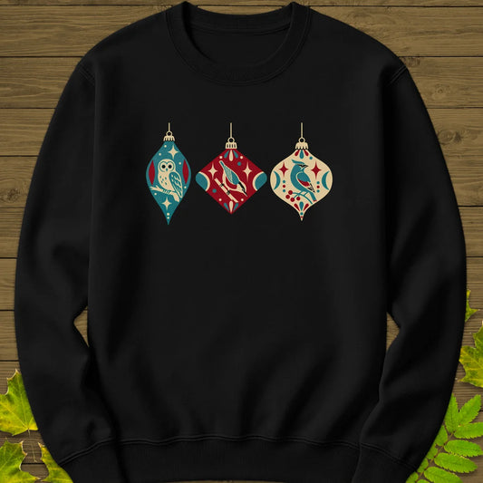 Ornament Trio Sweatshirt in Black