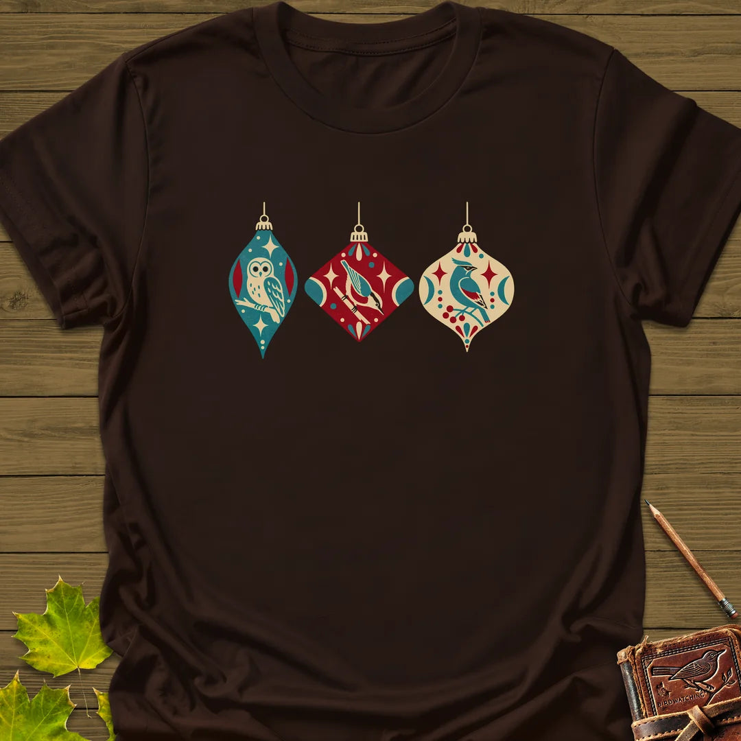 Ornament Trio T-Shirt in Dark Chocolate