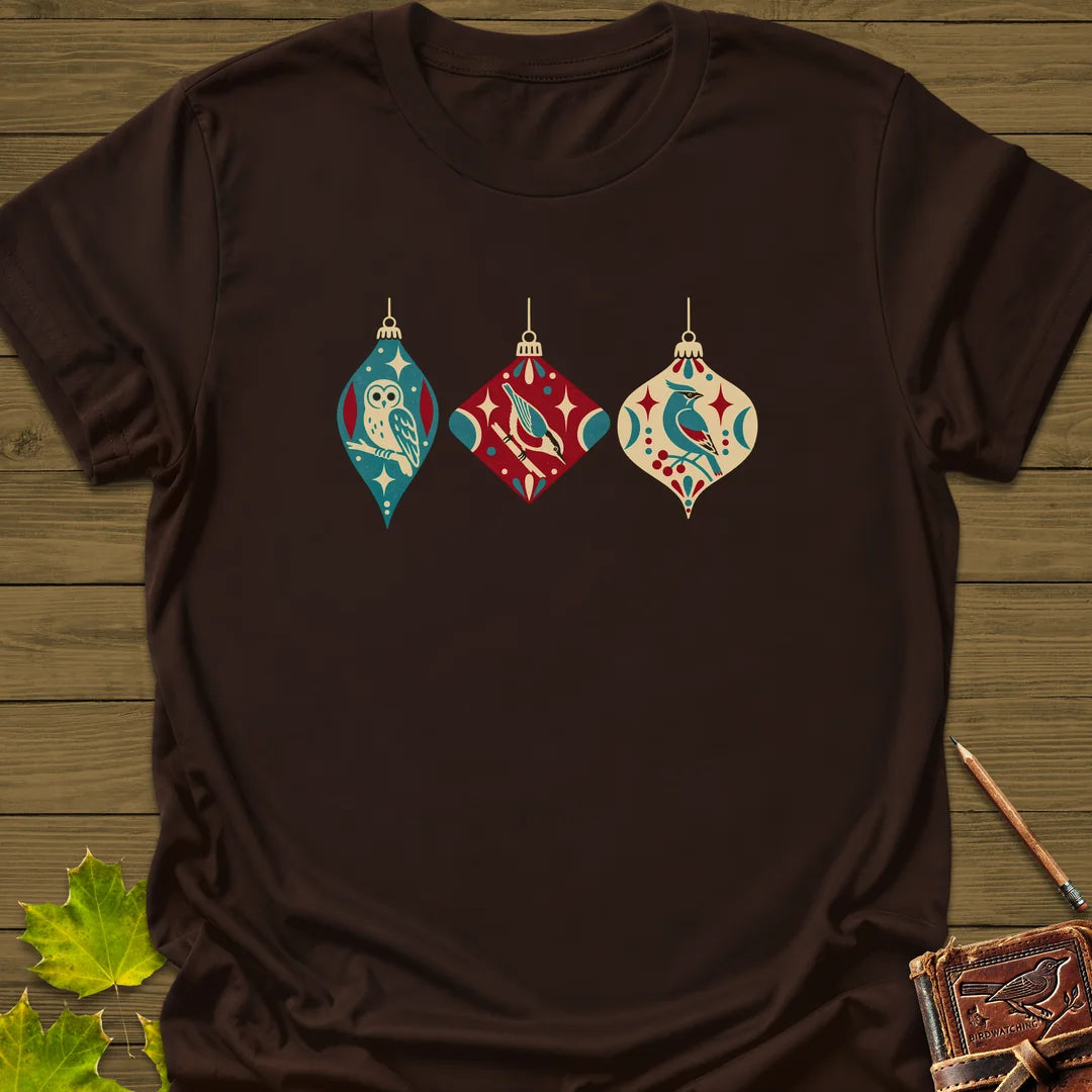 Ornament Trio T-Shirt in Dark Chocolate