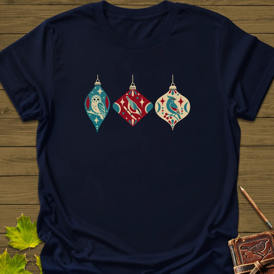 Ornament Trio T-Shirt in Navy
