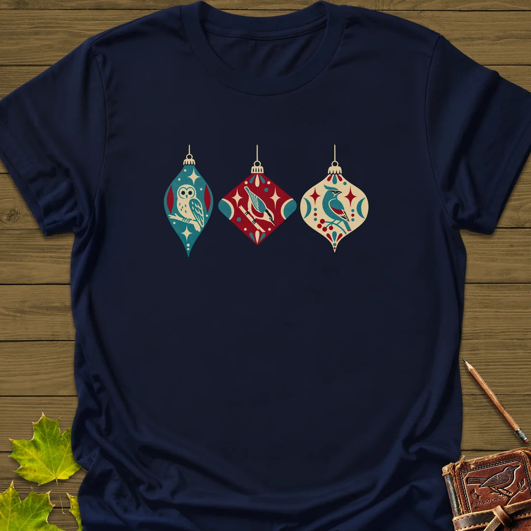 Ornament Trio T-Shirt in Navy