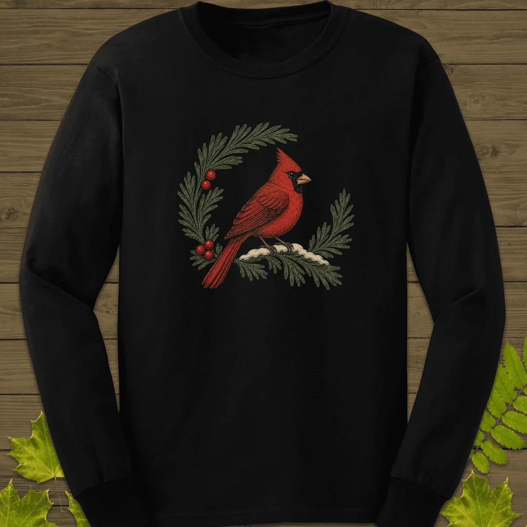 Wreathed In Red Long Sleeve in Black