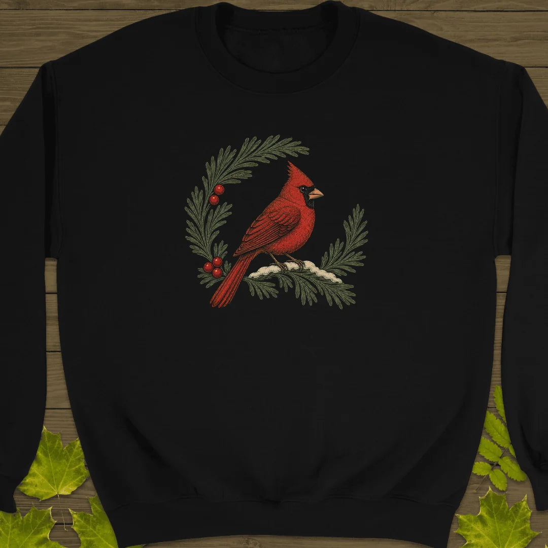 Wreathed In Red Sweatshirt in Black