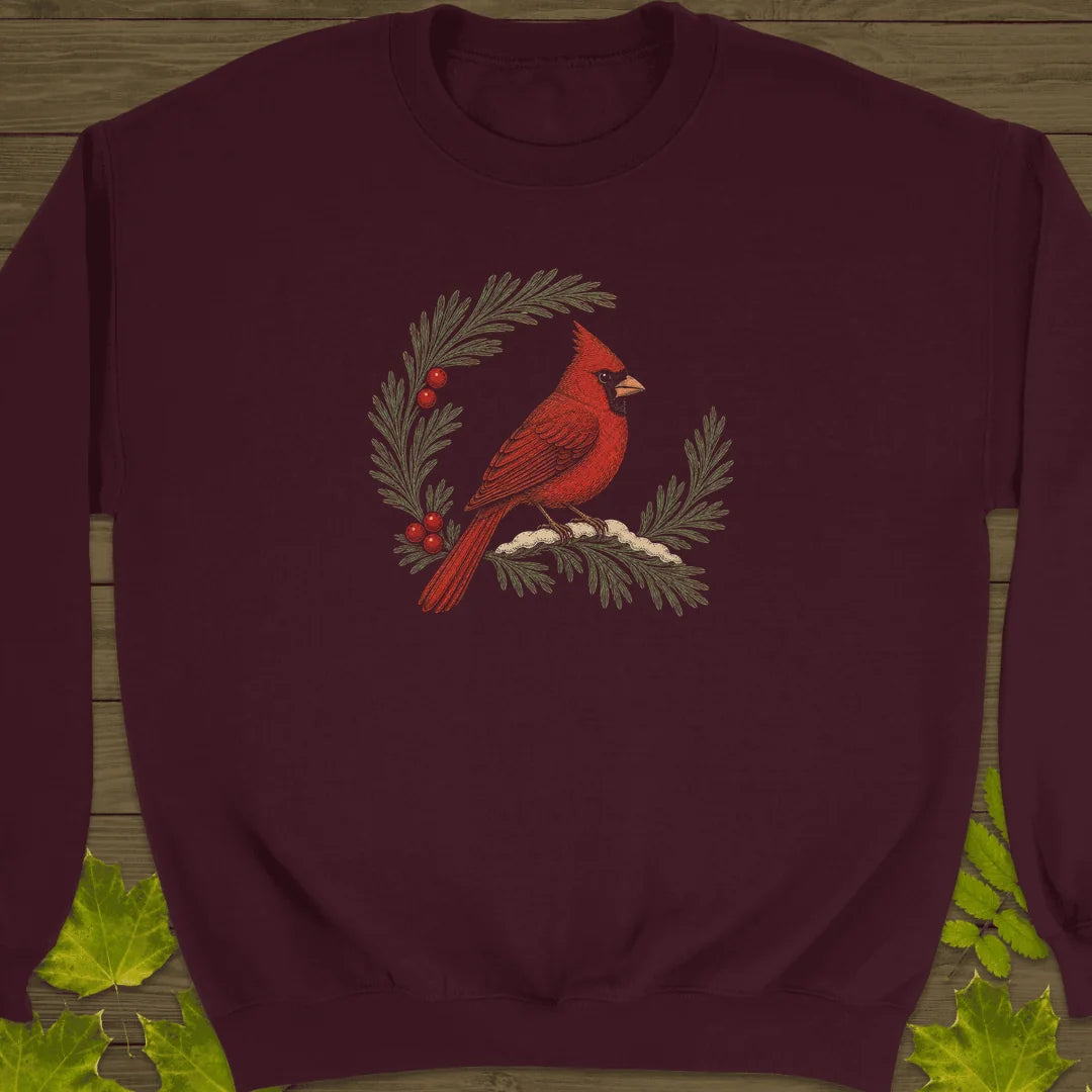 Wreathed In Red Sweatshirt in Maroon