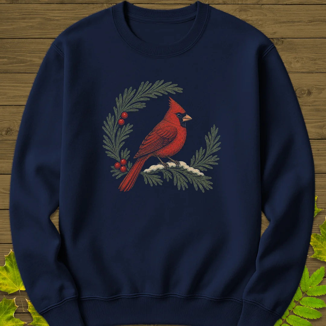 Wreathed In Red Sweatshirt in Navy