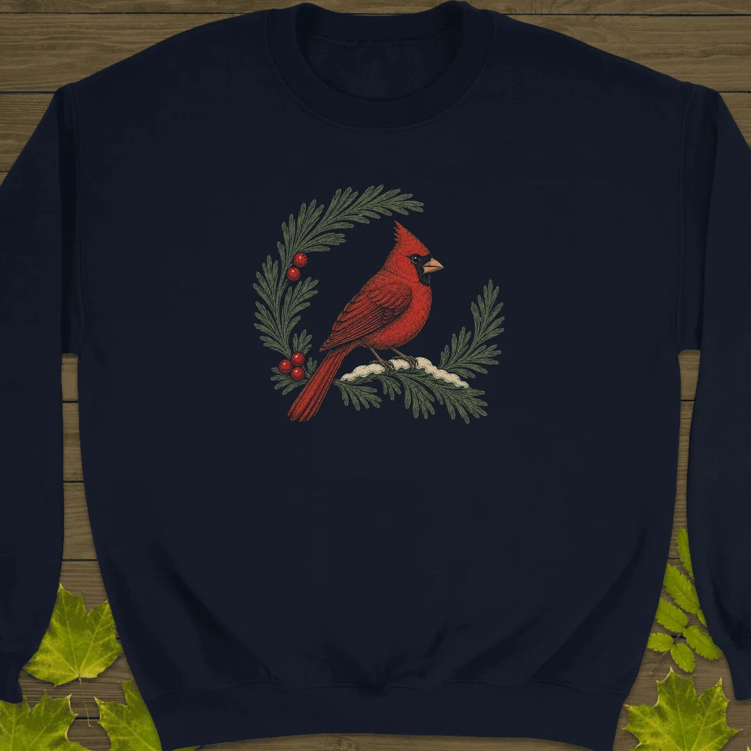 Wreathed In Red Sweatshirt in Navy