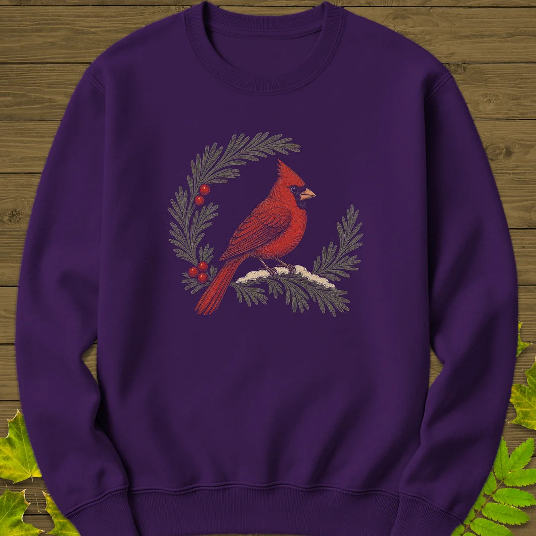 Wreathed In Red Sweatshirt in Purple