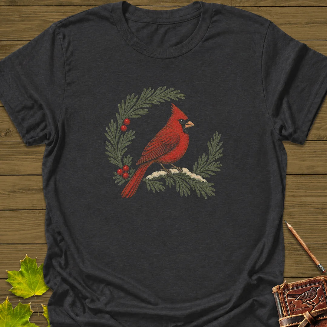 Wreathed In Red T-Shirt in Dark Heather