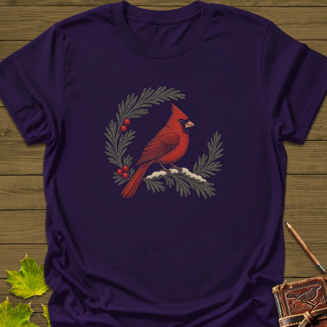 Wreathed In Red T-Shirt in Purple