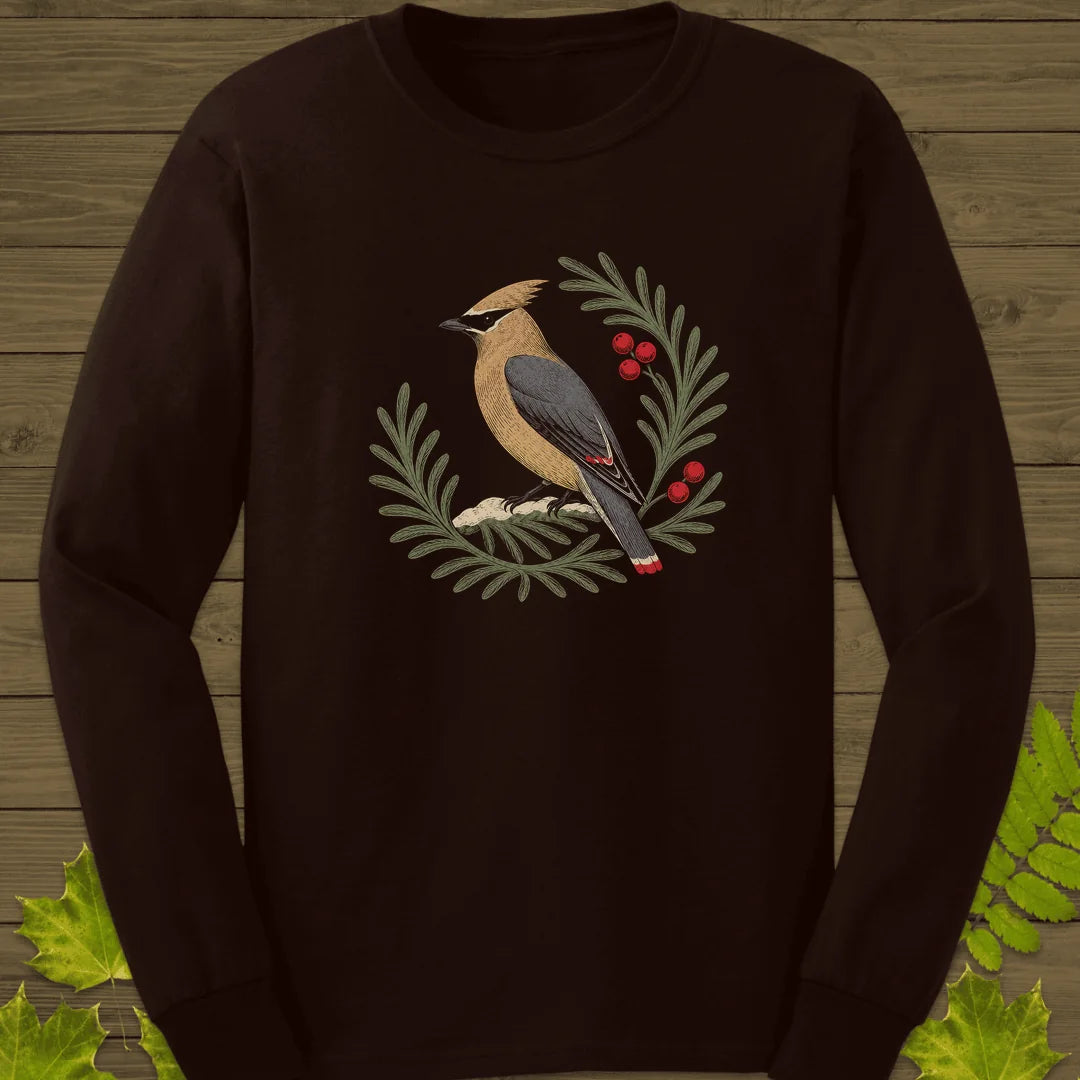 Berries And Branches Long Sleeve in Dark Chocolate
