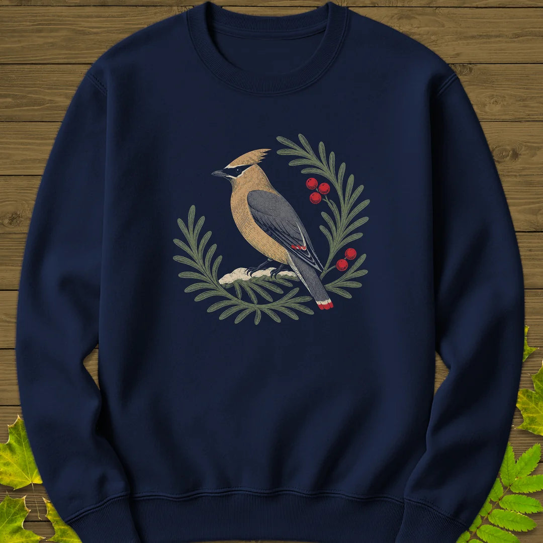 Berries And Branches Sweatshirt in Navy