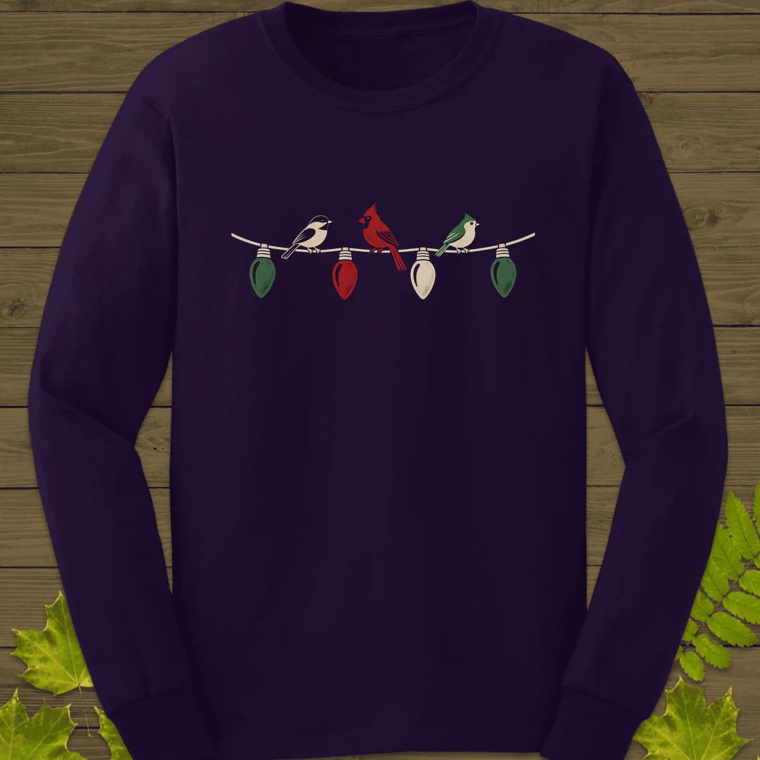 Holiday Light Perch Long Sleeve in Purple