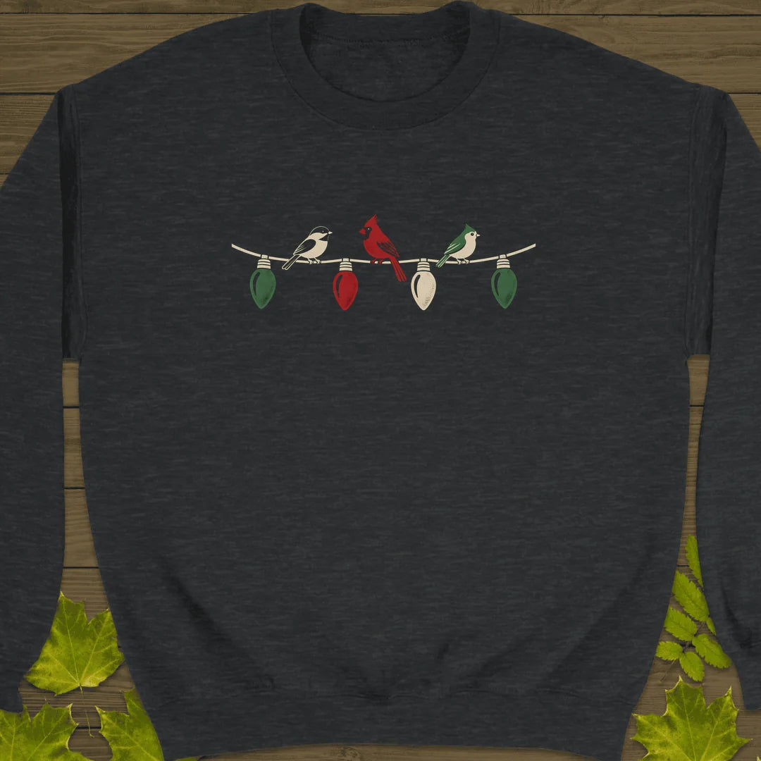 Holiday Light Perch Sweatshirt in Dark Heather