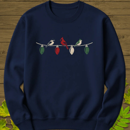 Holiday Light Perch Sweatshirt in Navy