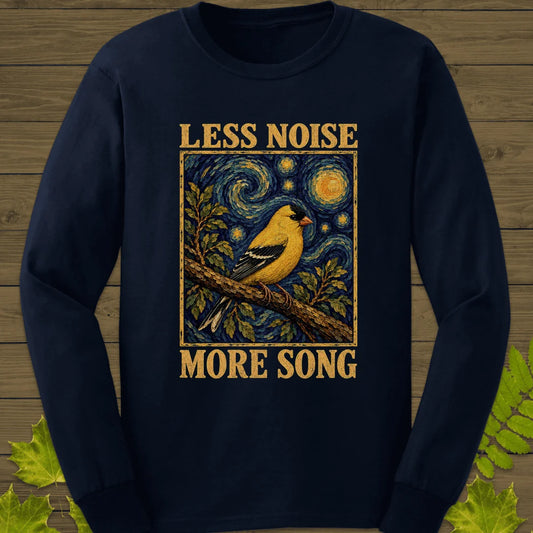 Less Noise More Song Long Sleeve in Navy