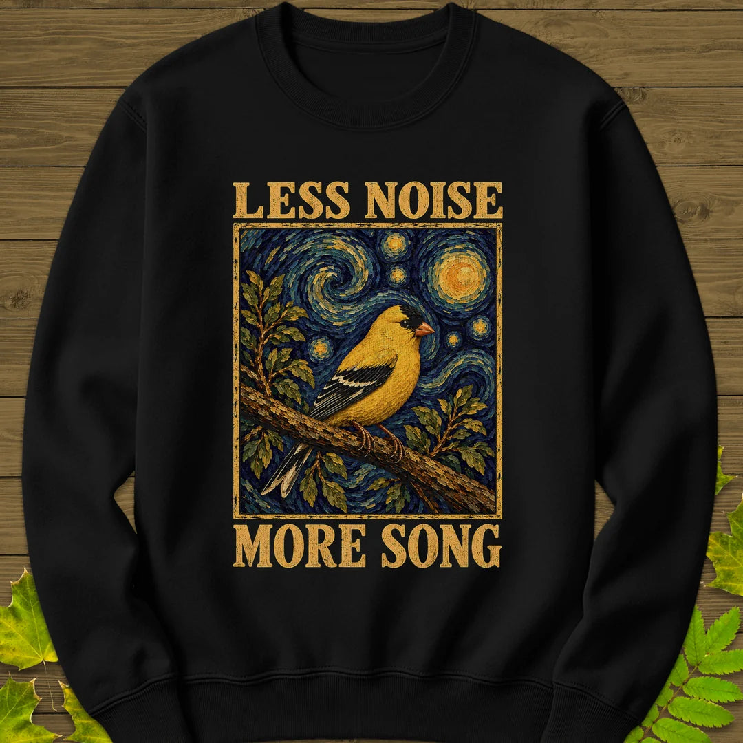 Less Noise More Song Sweatshirt in Black