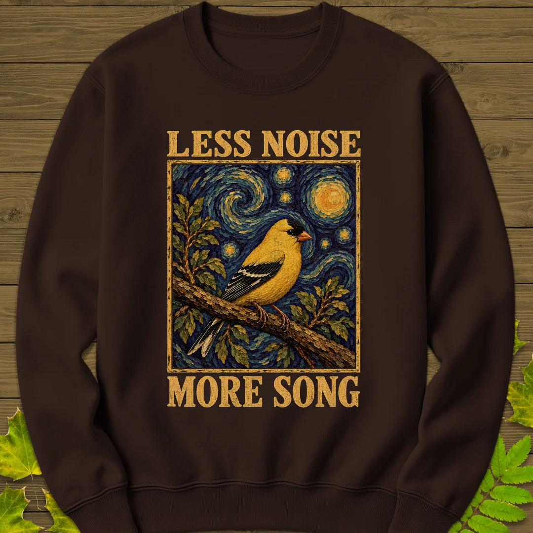 Less Noise More Song Sweatshirt in Dark Chocolate