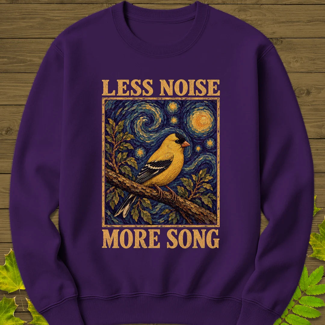 Less Noise More Song Sweatshirt in Purple