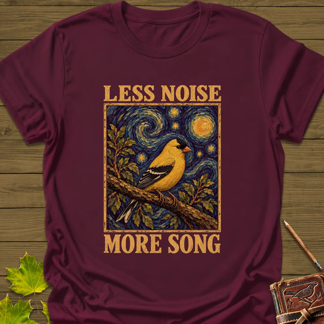 Less Noise More Song T-Shirt in Maroon