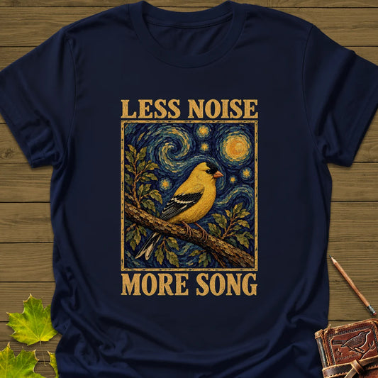 Less Noise More Song T-Shirt in Navy