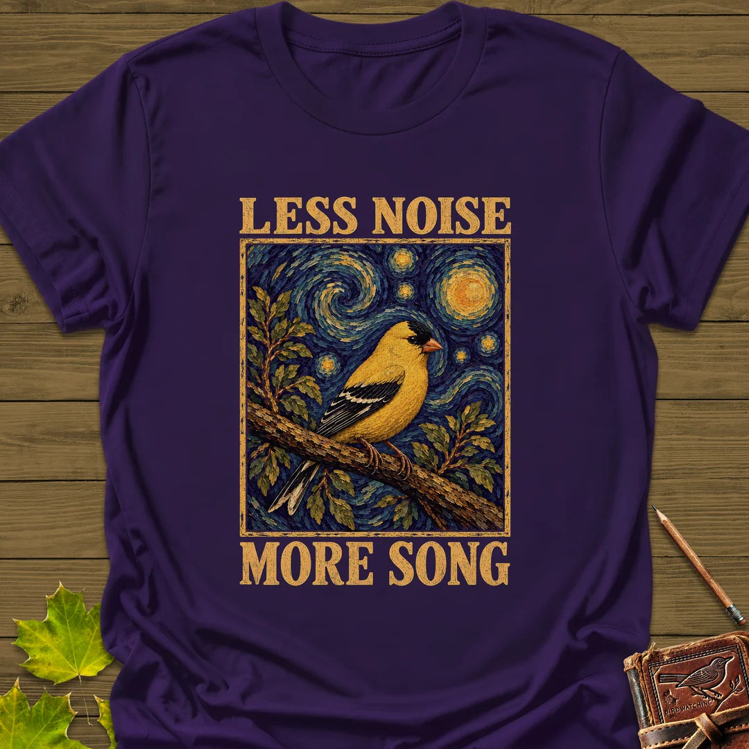 Less Noise More Song T-Shirt in Purple
