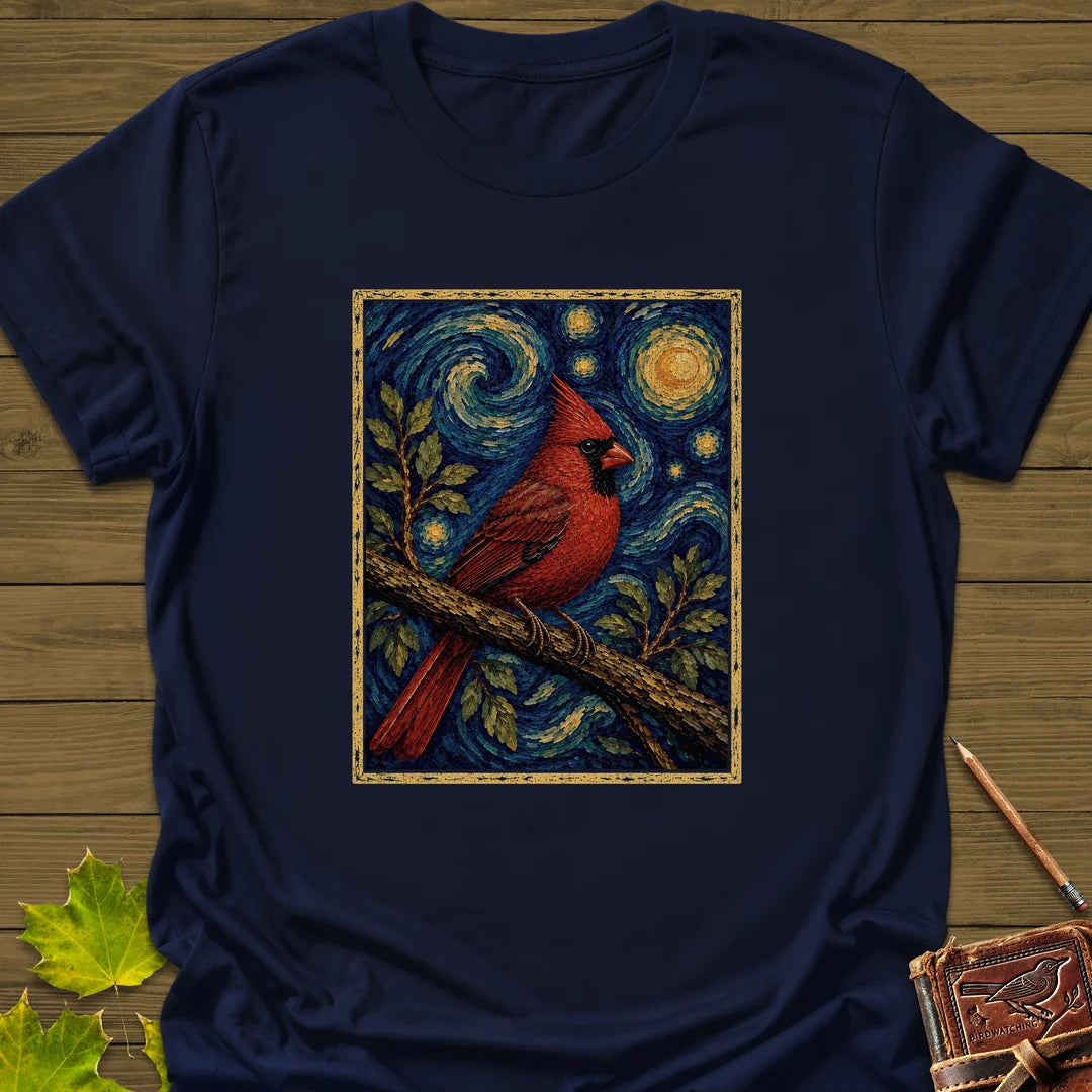 Starry Cardinal T-Shirt in Navy