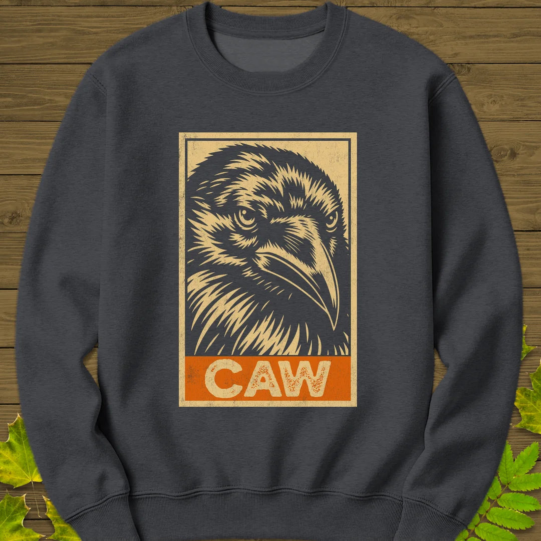 Caw Sweatshirt in Dark Heather