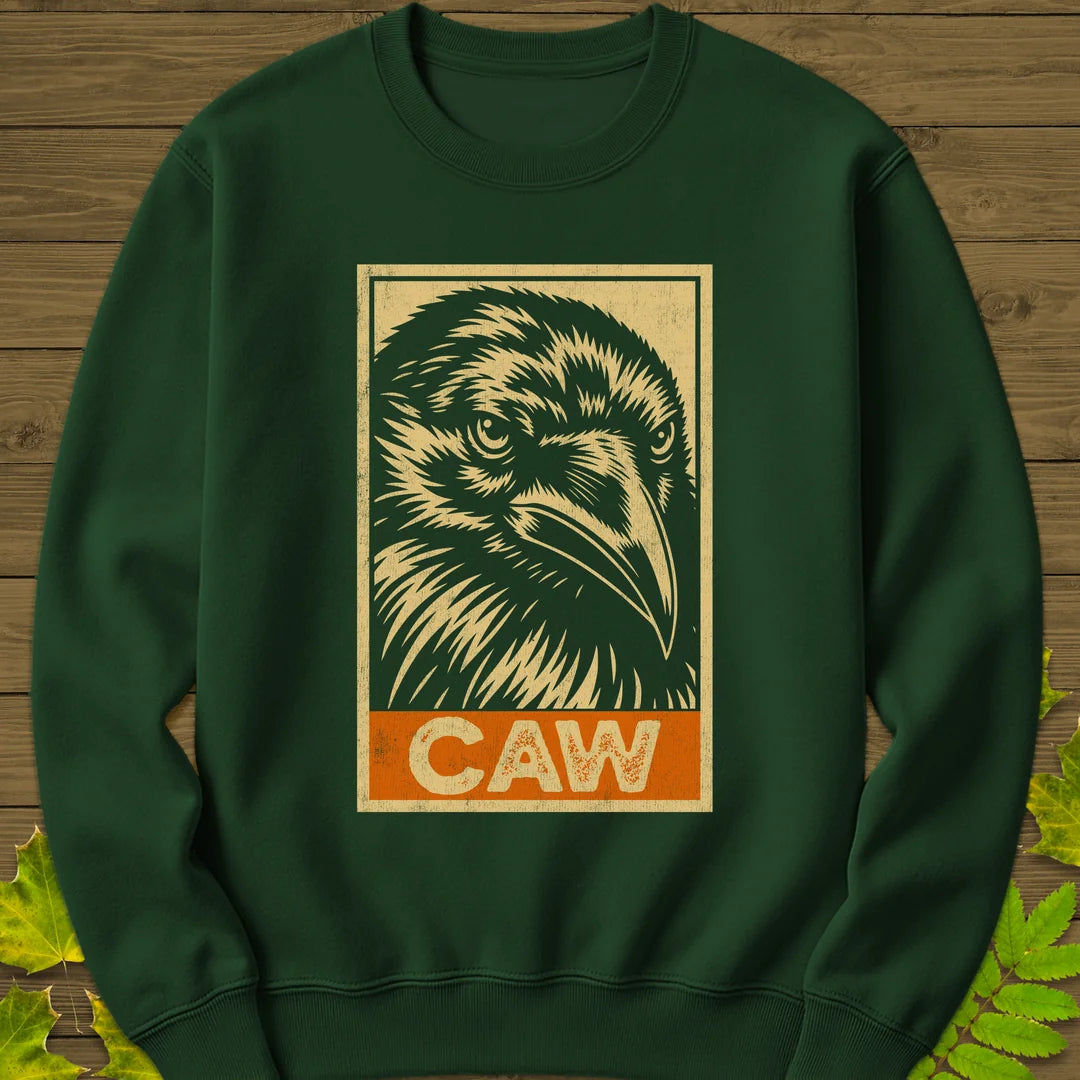 Caw Sweatshirt in Forest Green