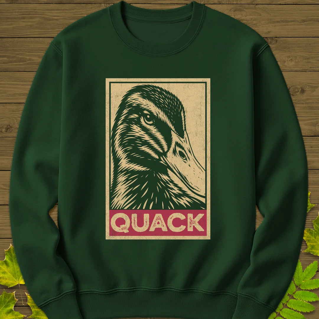 Quack Sweatshirt in Forest Green