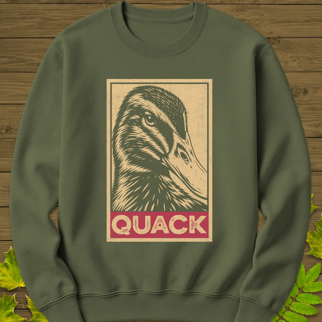 Quack Sweatshirt in Military Green