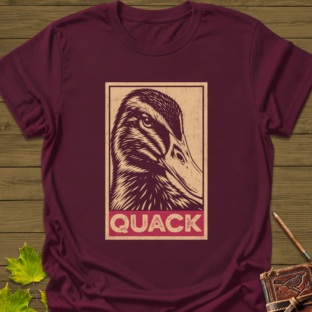 Quack T-Shirt in Maroon