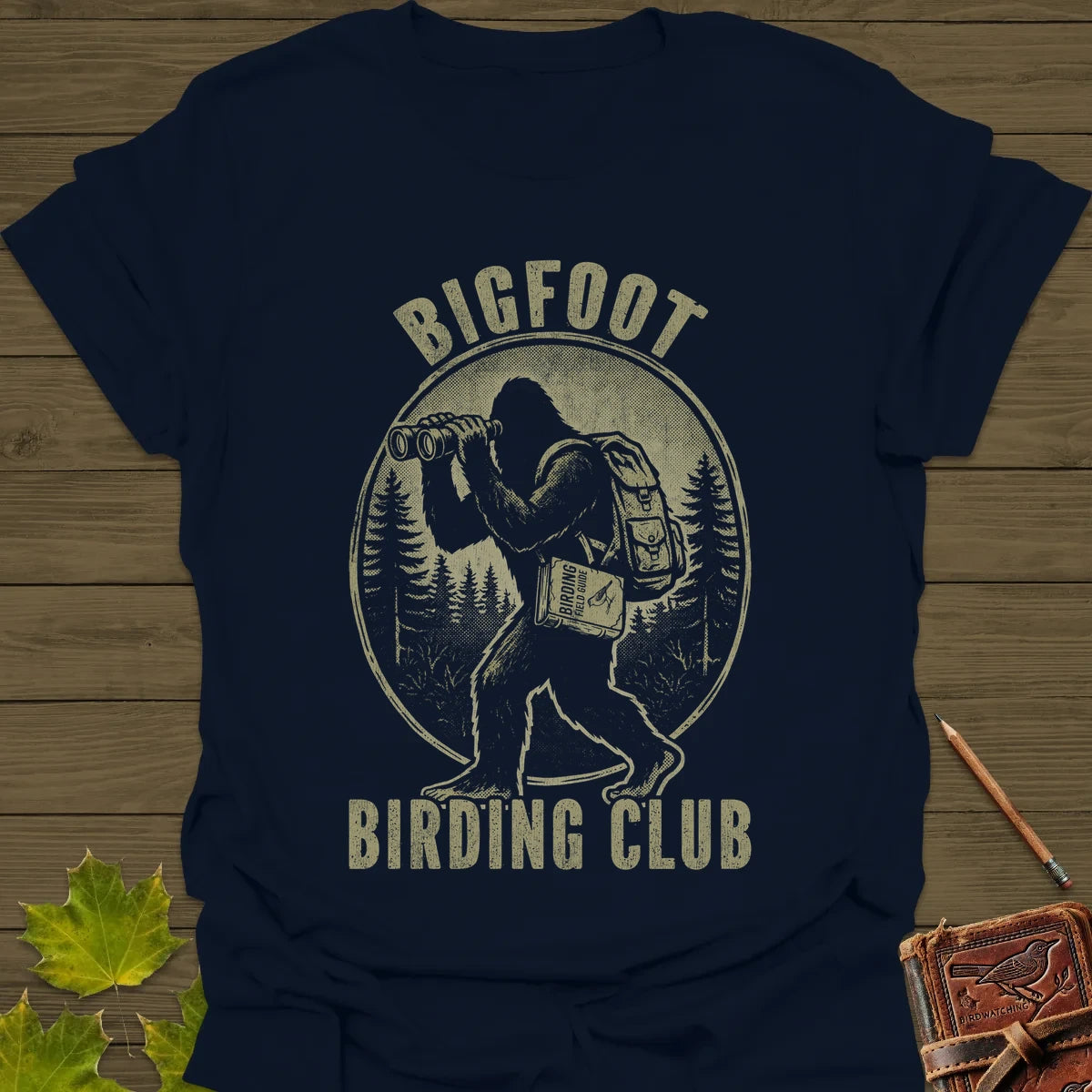 Bigfoot Birding Club T-Shirt Navy