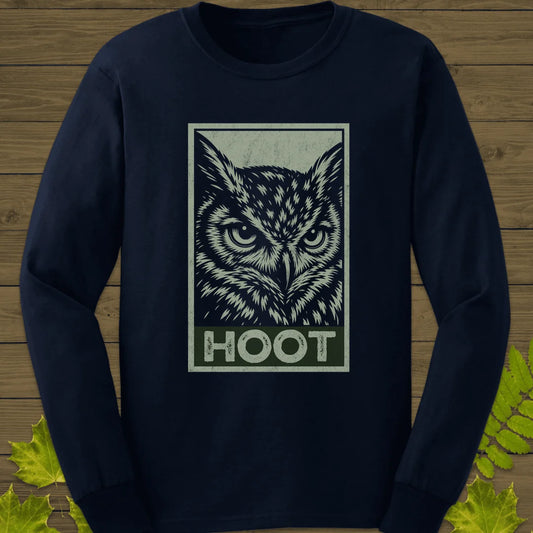 Hoot Long Sleeve in Navy