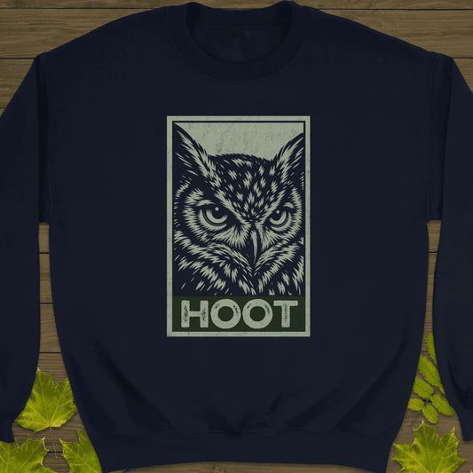 Hoot Sweatshirt in Navy