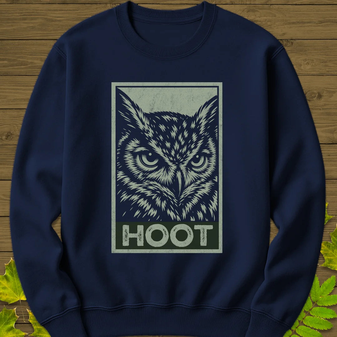 Hoot Sweatshirt in Navy