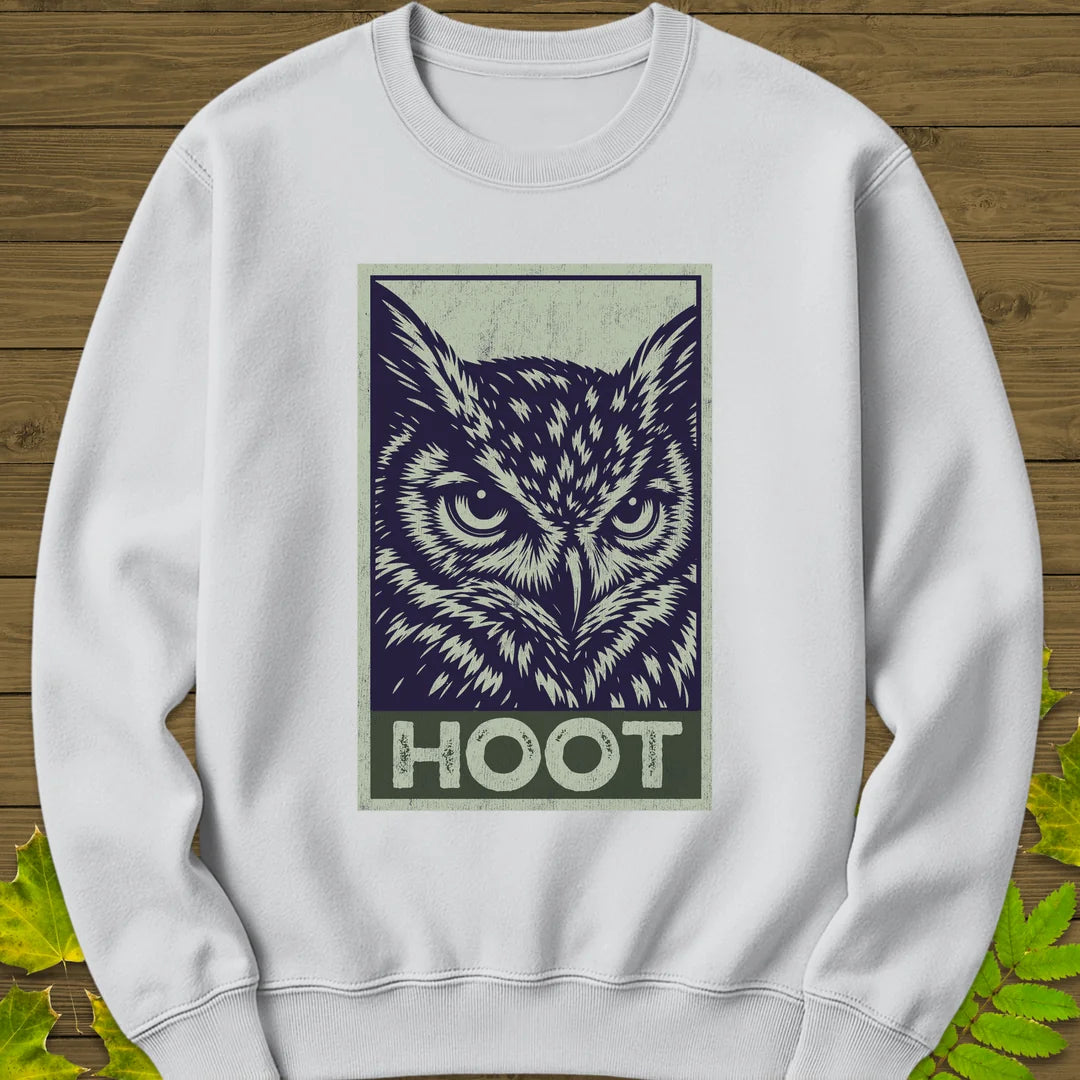 Hoot Sweatshirt in White