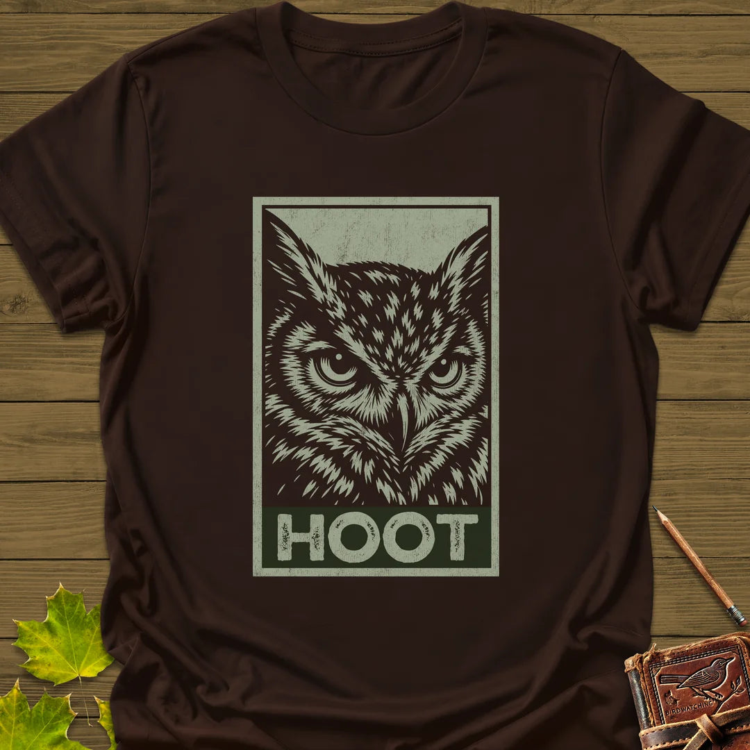Hoot T-Shirt in Dark Chocolate
