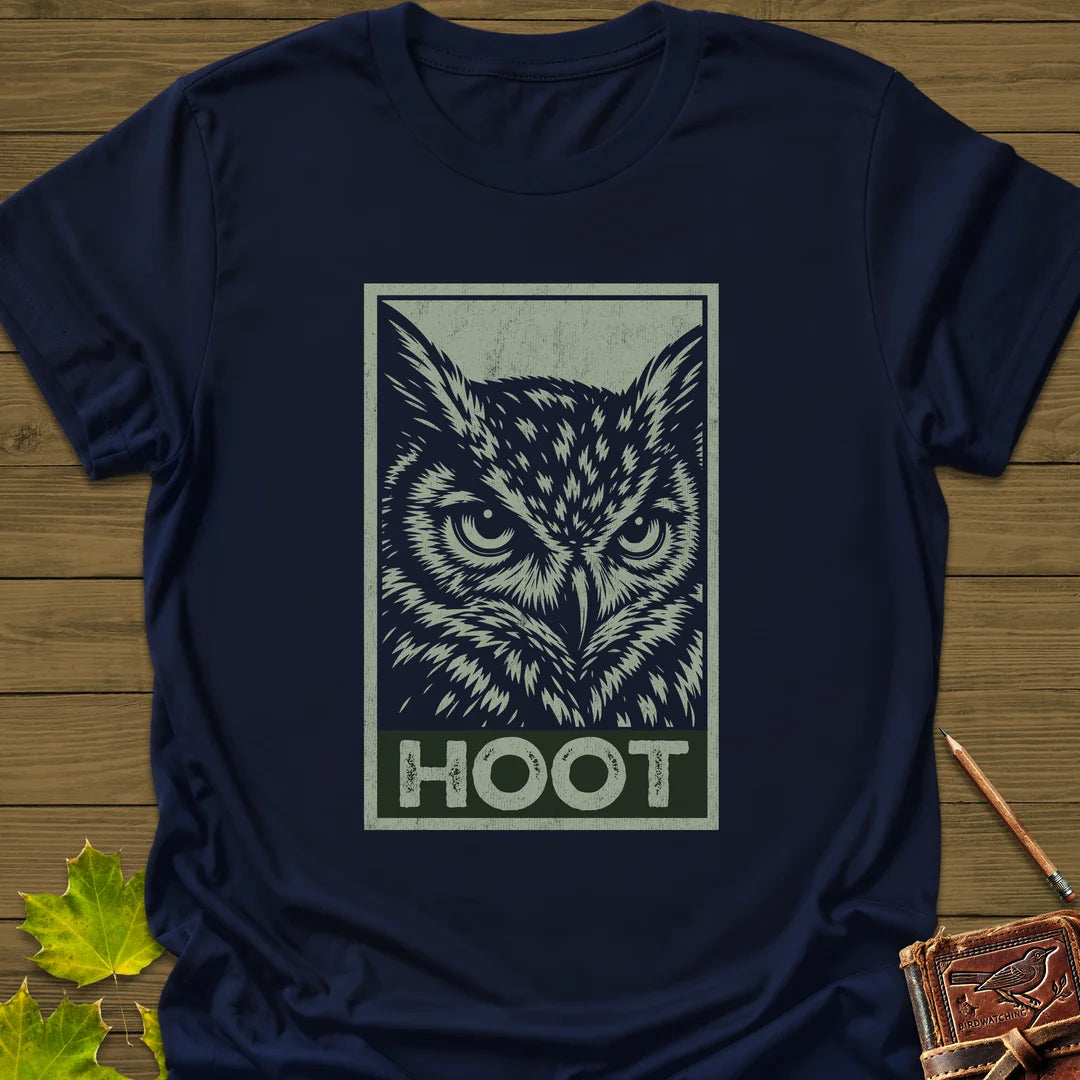 Hoot T-Shirt in Navy