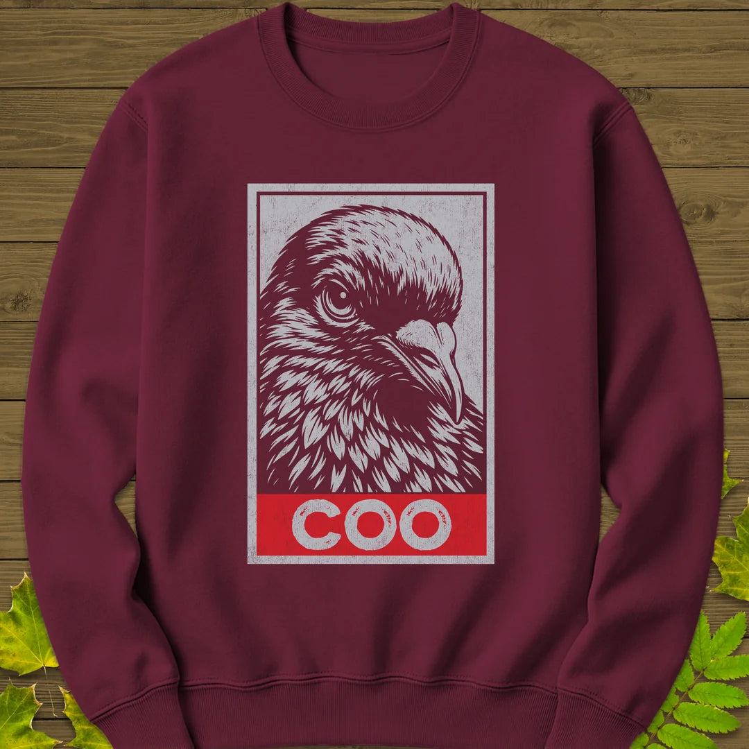 Coo Sweatshirt in Maroon