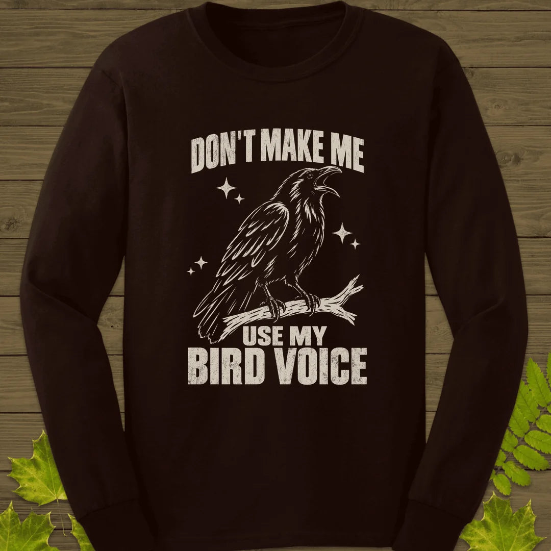 Bird Voice Long Sleeve in Dark Chocolate