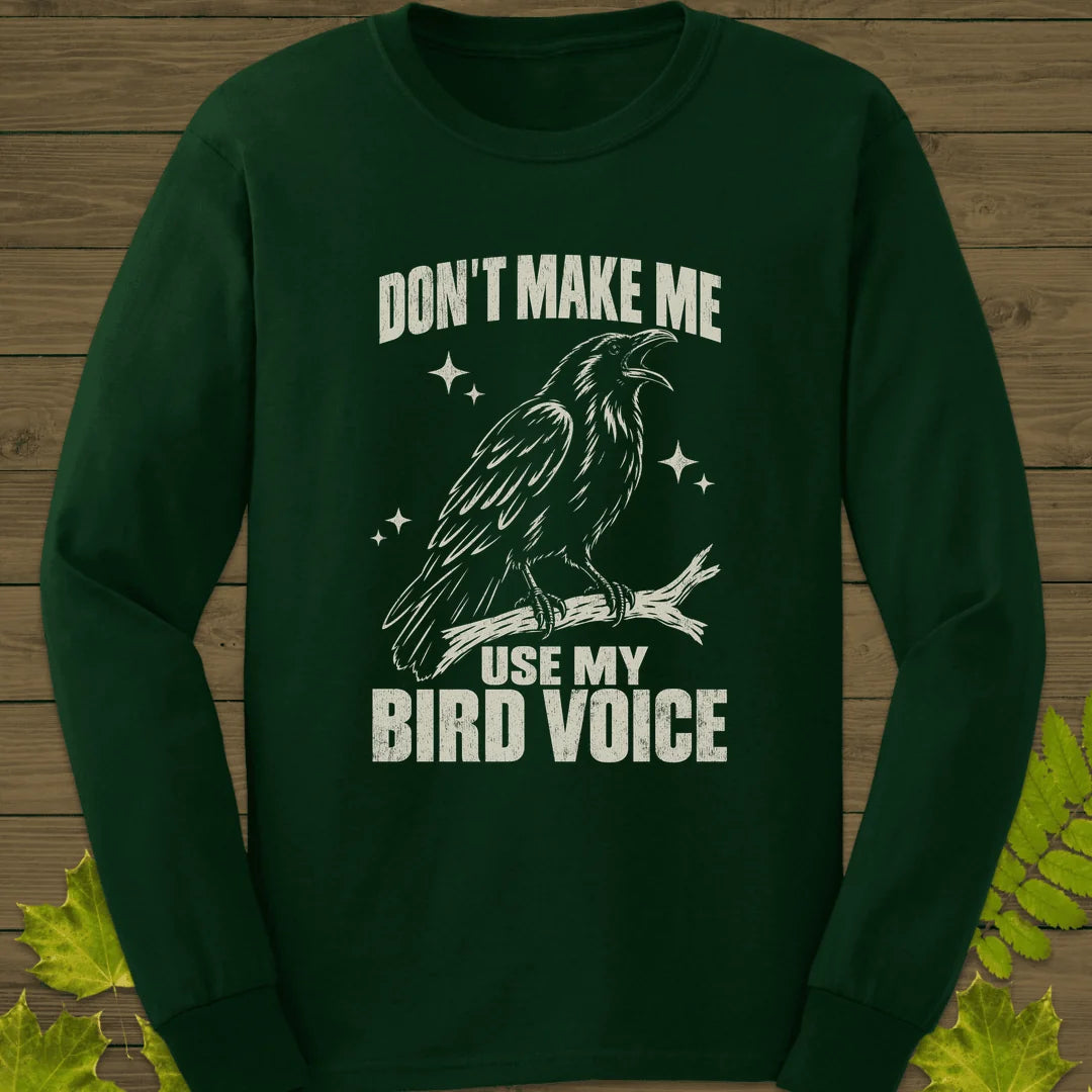 Bird Voice Long Sleeve in Forest Green