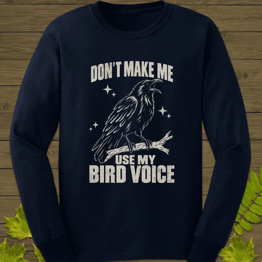 Bird Voice Long Sleeve in Navy