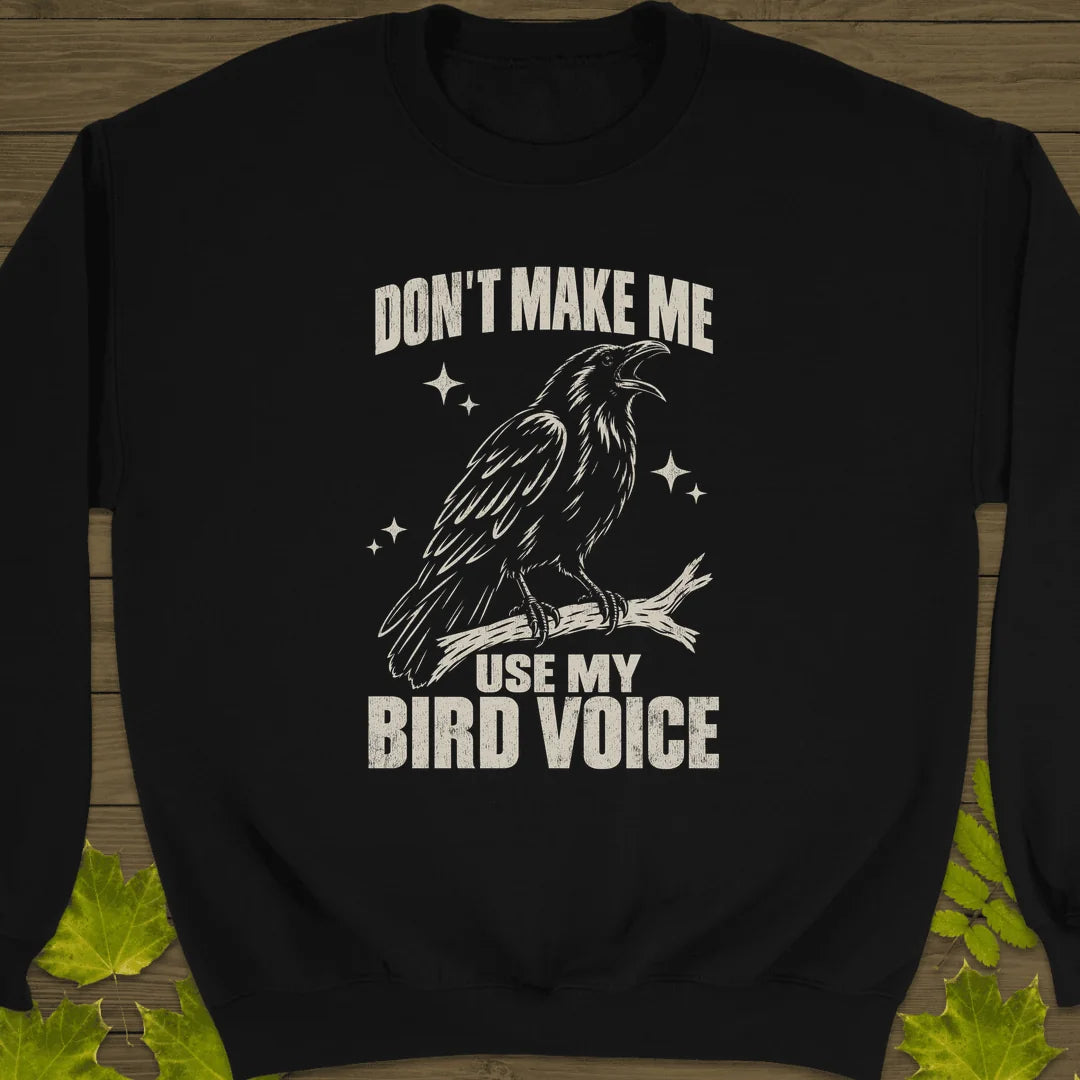 Bird Voice Sweatshirt in Black