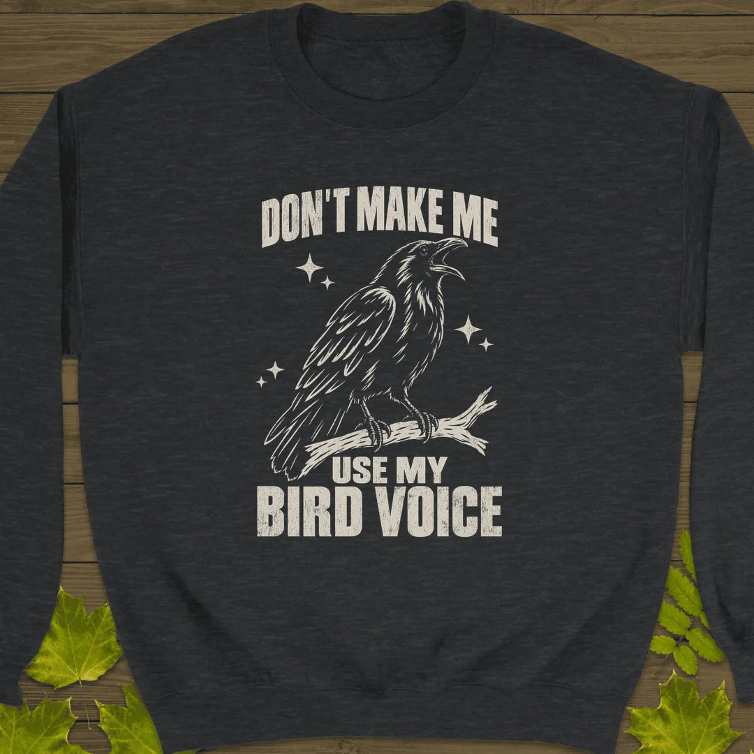 Bird Voice Sweatshirt in Dark Heather
