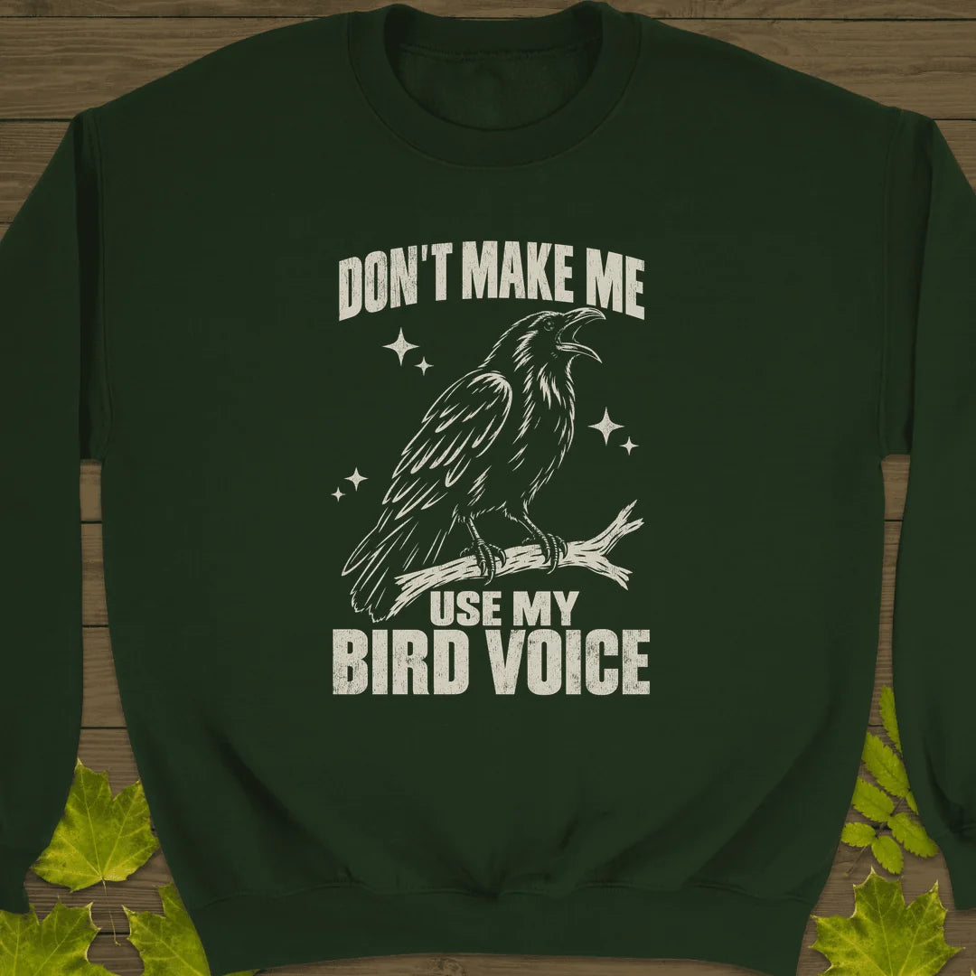 Bird Voice Sweatshirt in Forest Green