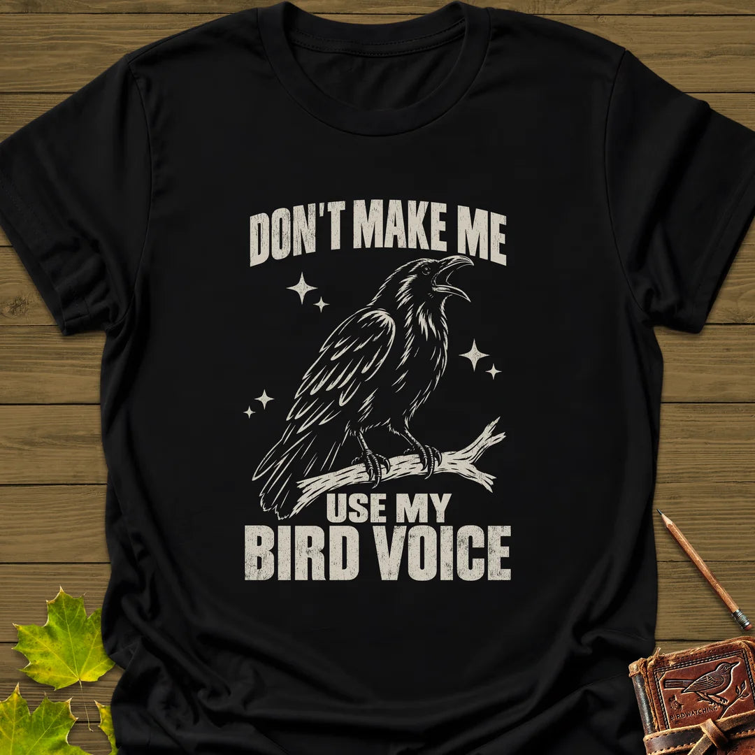 Bird Voice T-Shirt in Black