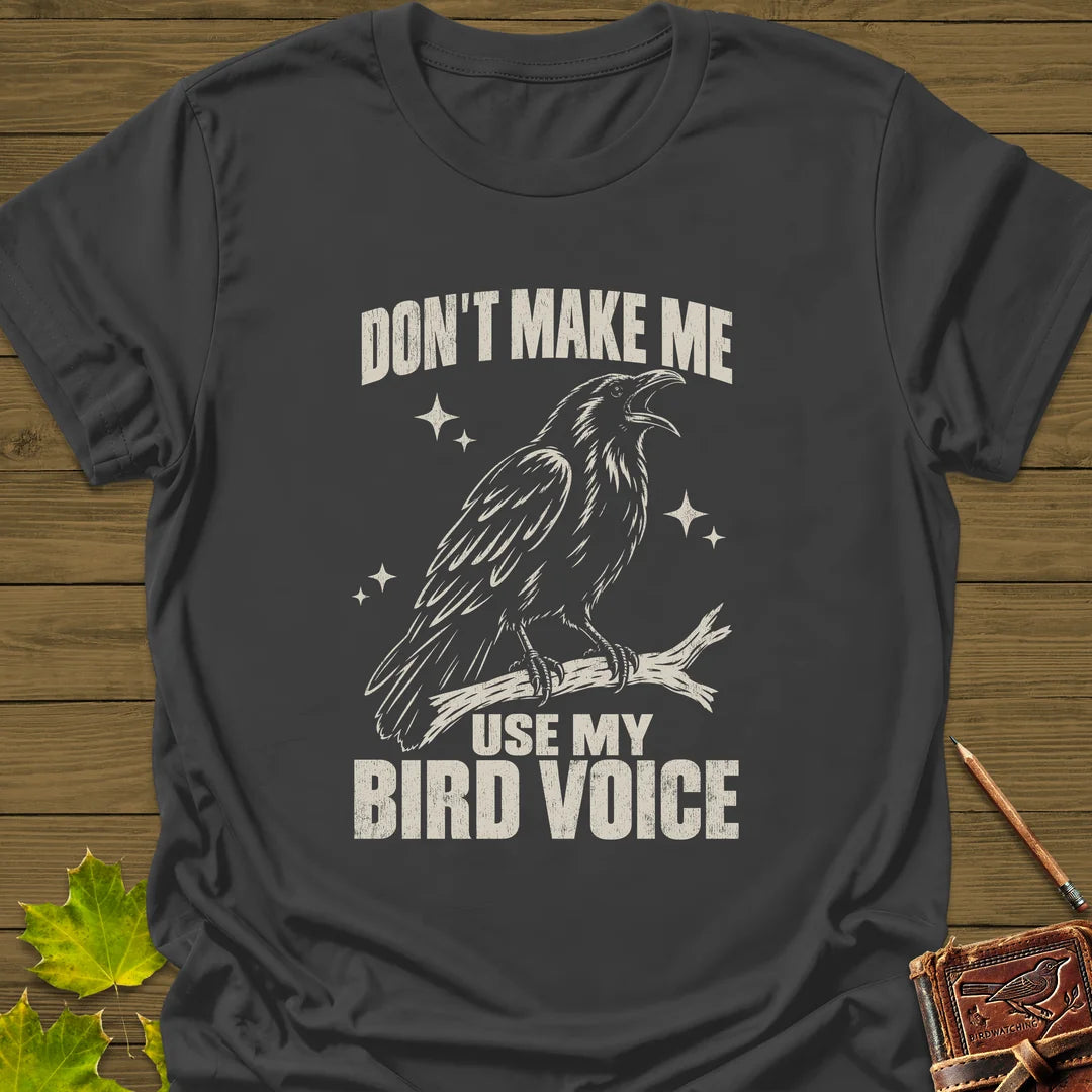 Bird Voice T-Shirt in Charcoal
